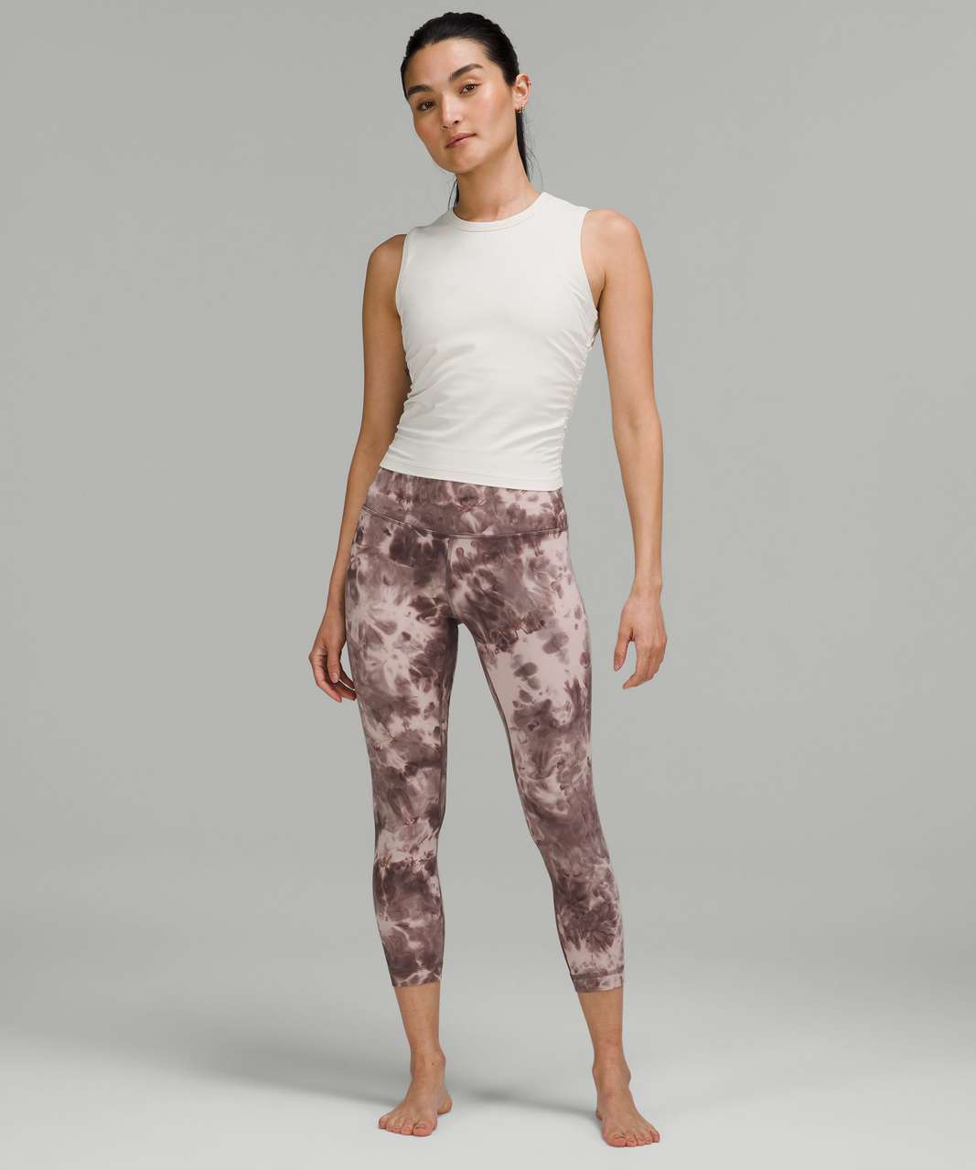 Lululemon Align High-Rise Crop 23" - Diamond Dye Mink Bery Lunar Rock Shadow Grey