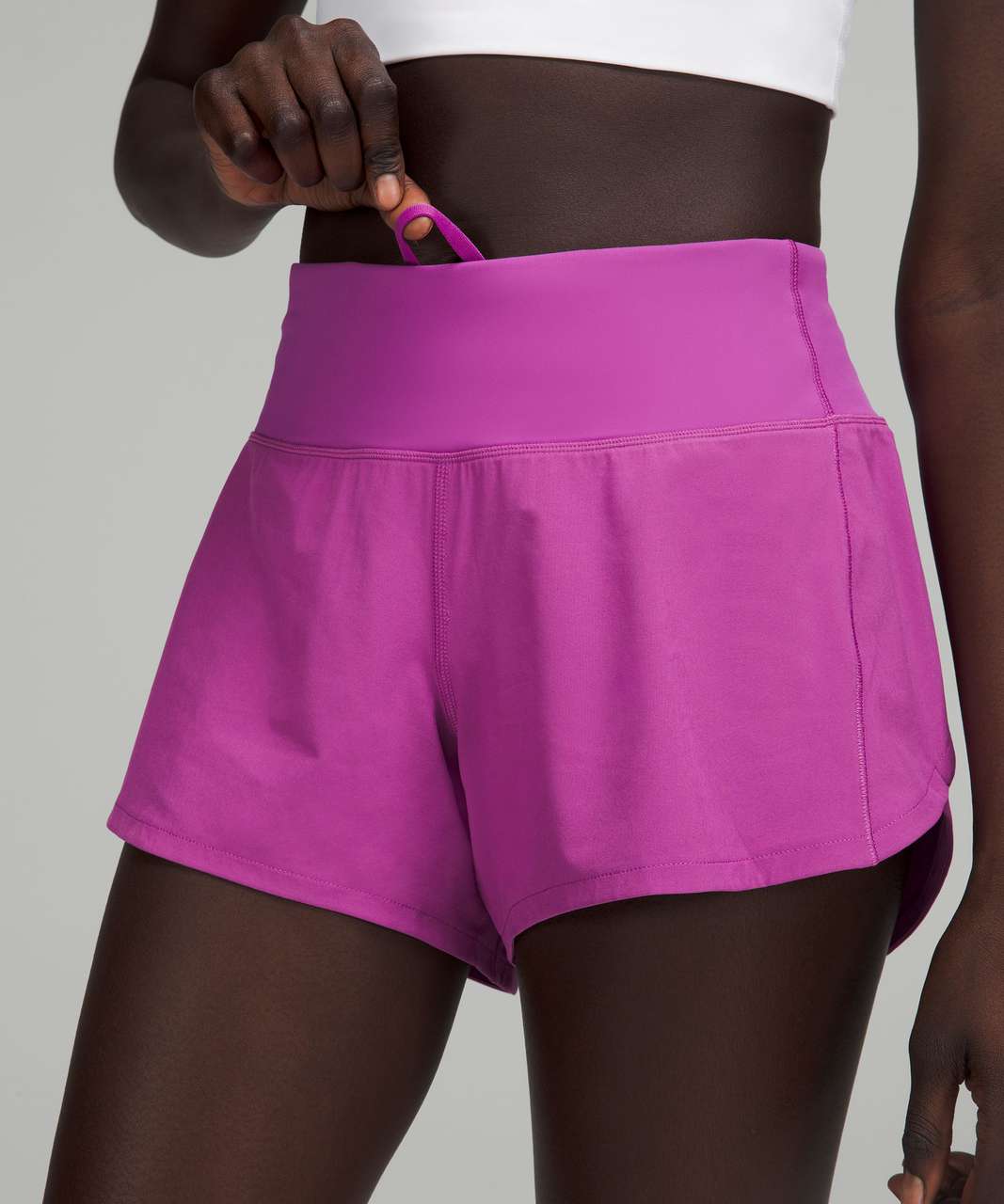 Lululemon Speed Up Mid-Rise Lined Short 4 - Vivid Plum - lulu fanatics