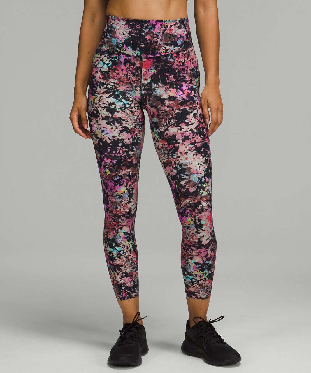 Lululemon Base Pace High-Rise Tight 25" - Stencil Blossom Red Multi