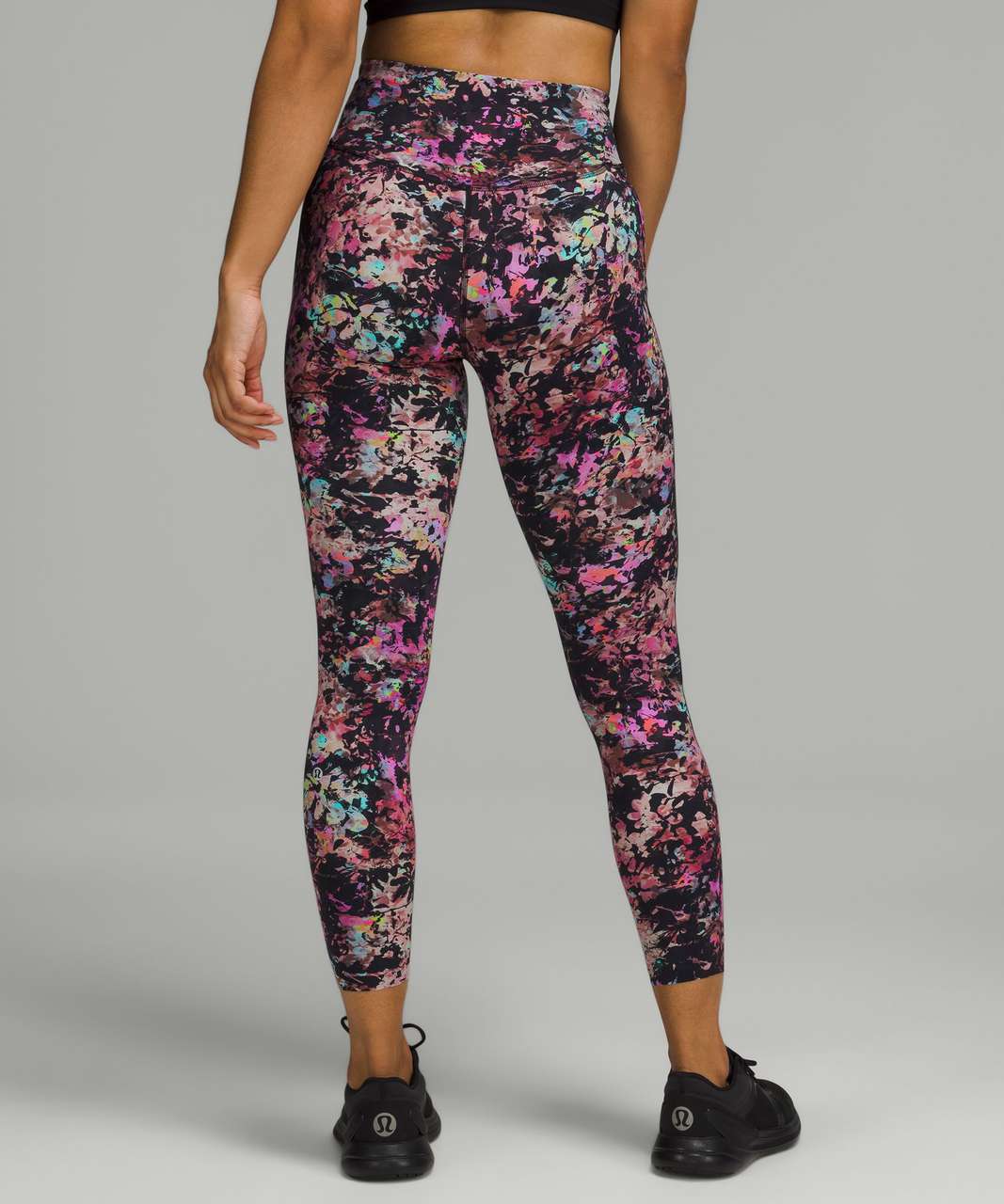 Lululemon Base Pace High-Rise Tight 25" - Stencil Blossom Red Multi