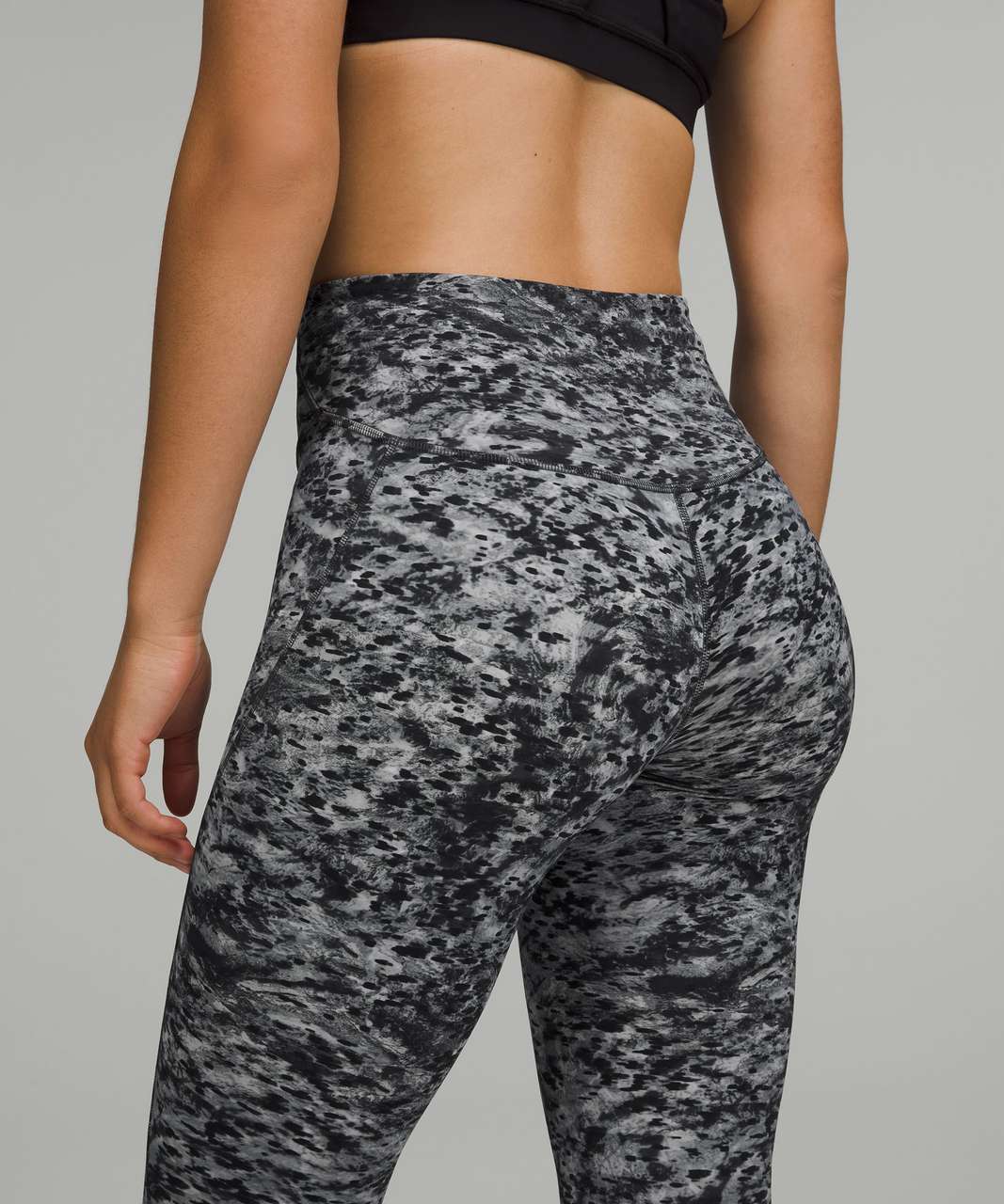 Lululemon Base Pace High Rise Tight 25 Ink Vapor Ice Grey Multi