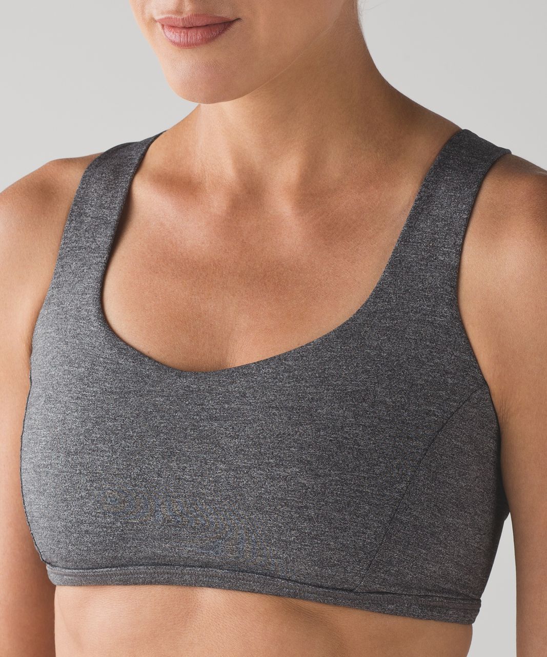 Lululemon Free To Be Tranquil Bra - Heathered Black