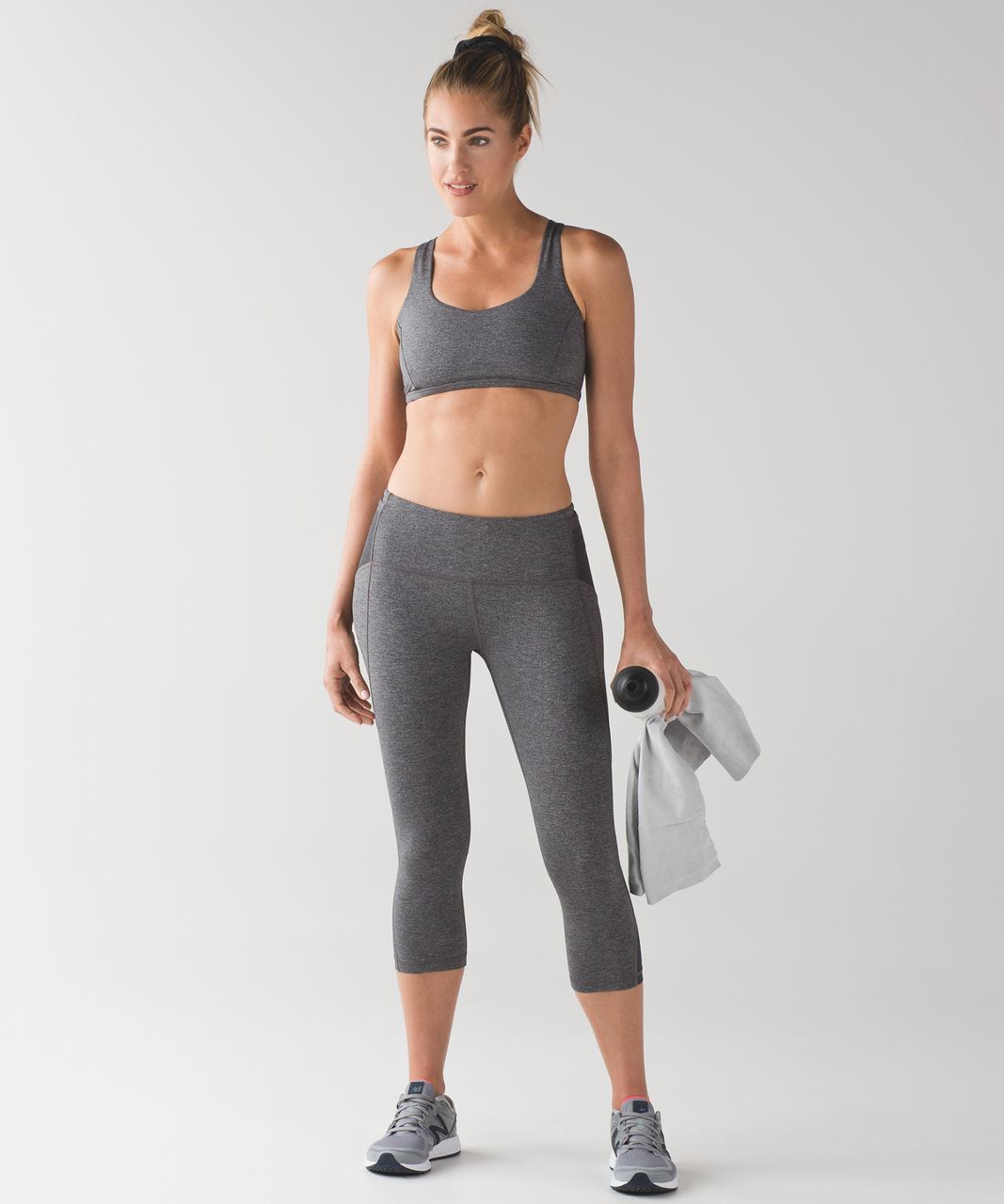 Lululemon Free To Be Tranquil Bra - Heathered Black