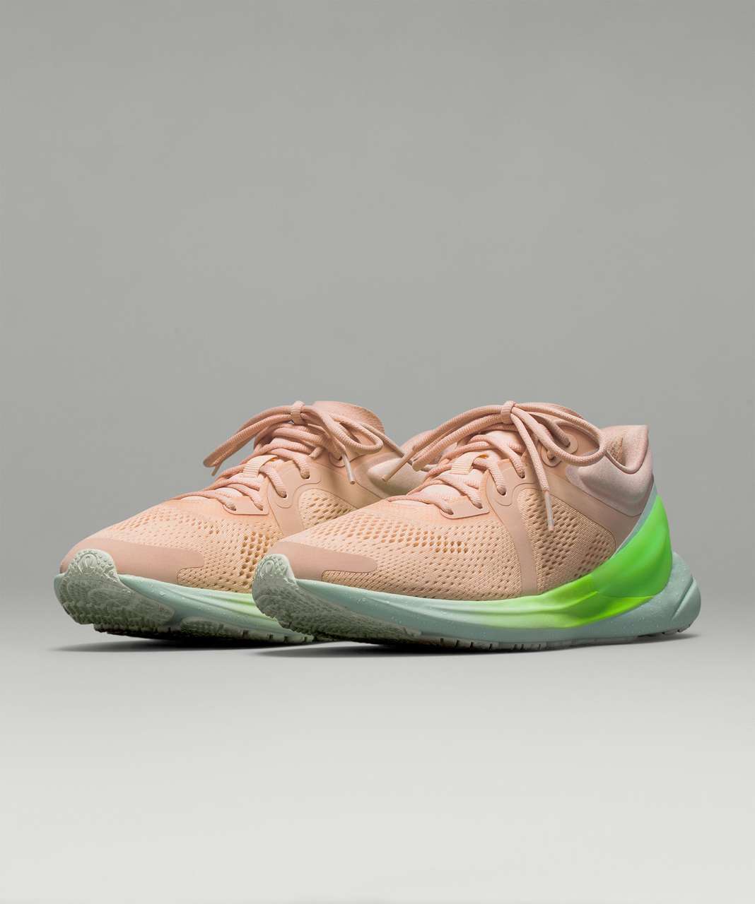 Lululemon Blissfeel Womens Running Shoe - Butter Pink / Scream Green Light / Delicate Mint