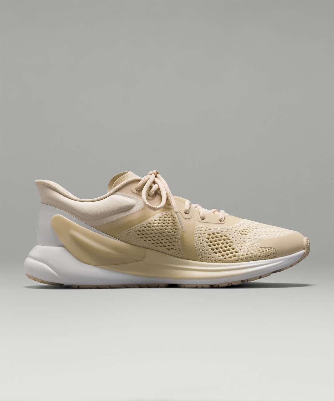 Lululemon Blissfeel Womens Running Shoe - Pale Linen / Pale Linen / White