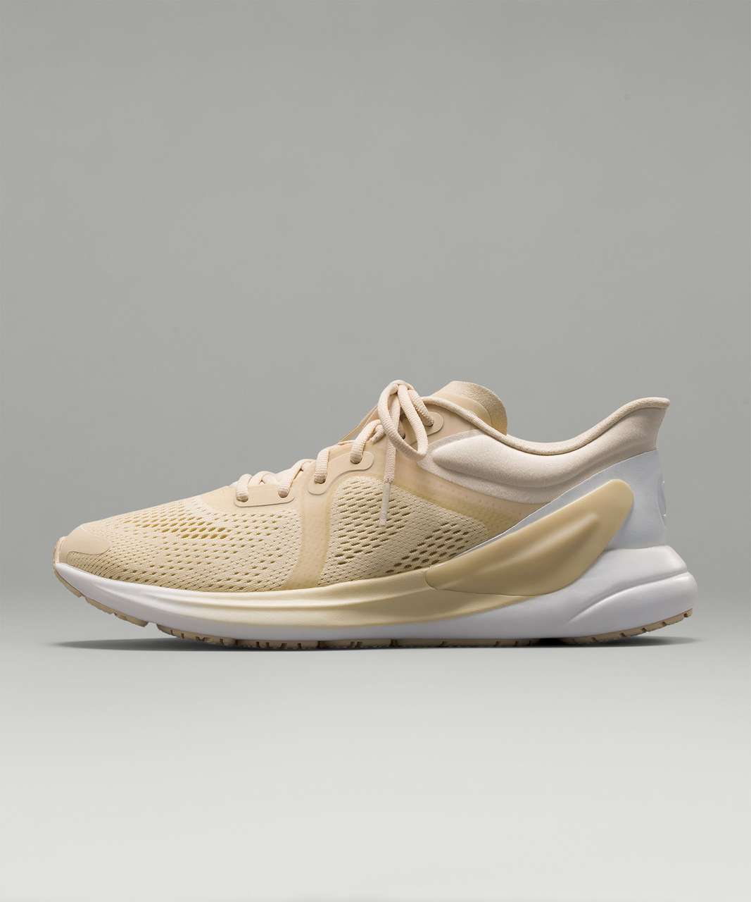 Lululemon Blissfeel Womens Running Shoe - Pale Linen / Pale Linen / White