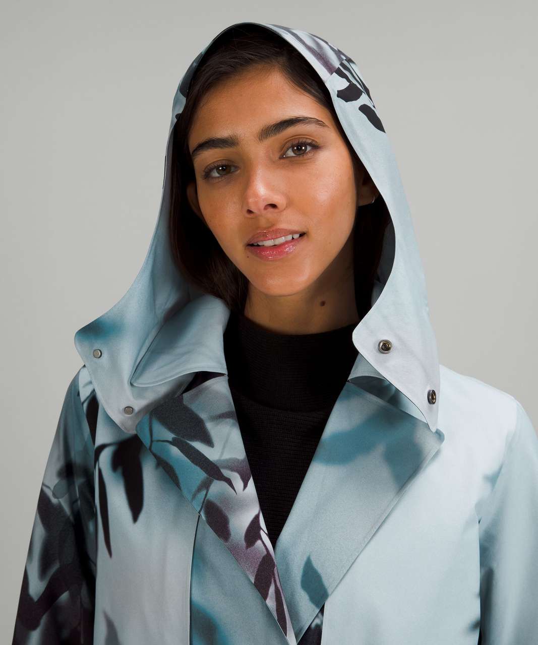 Lululemon Always There Trench Coat - Misty Forest Blue Multi