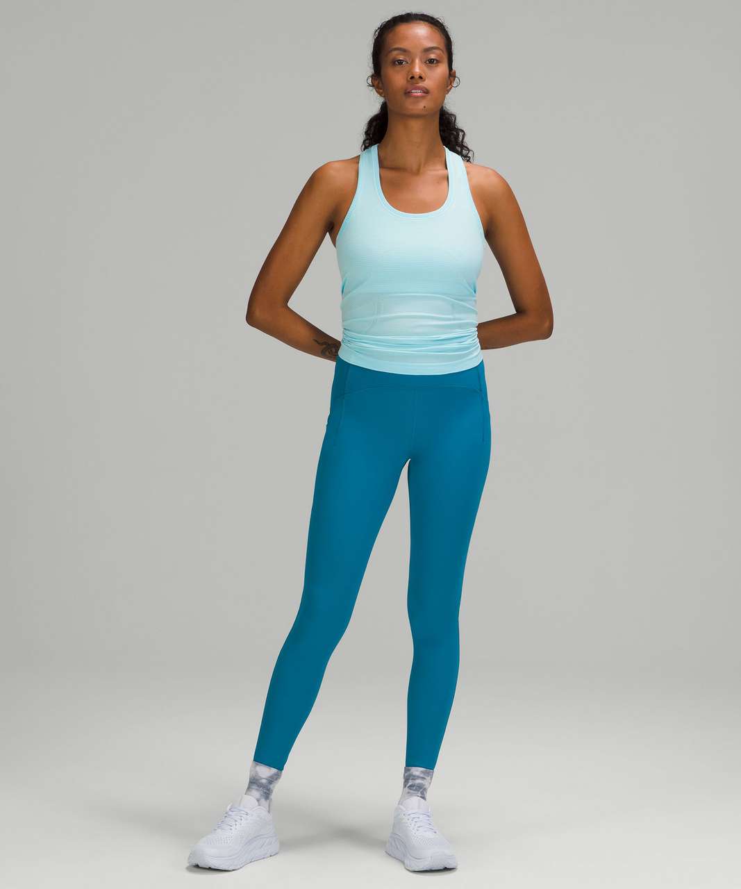 Lululemon Swiftly Tech Racerback Tank Top 2.0 - Blue Glow / White