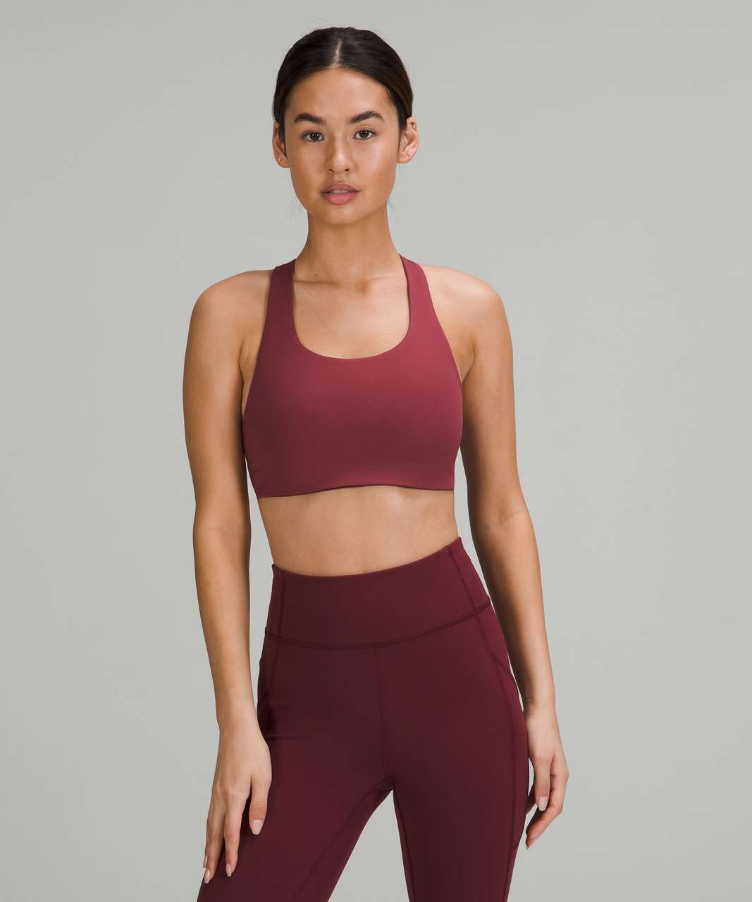 Lululemon Invigorate Bra with Clasp *High Support, B/C Cup - Mulled Wine