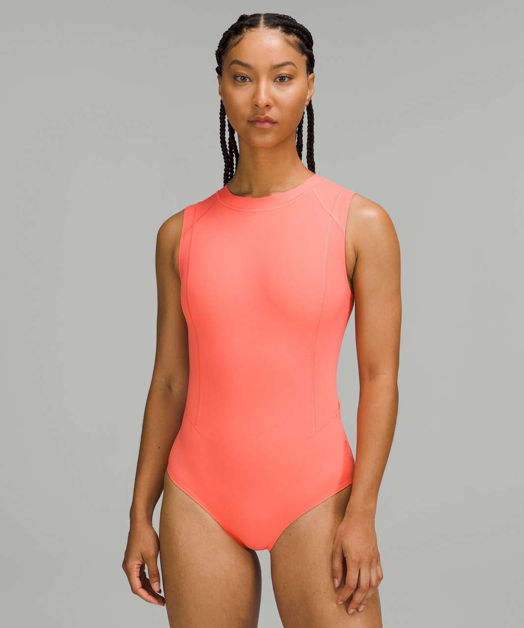 Lululemon Zip-Back Paddle Suit *Medium Bum Coverage - Raspberry Cream