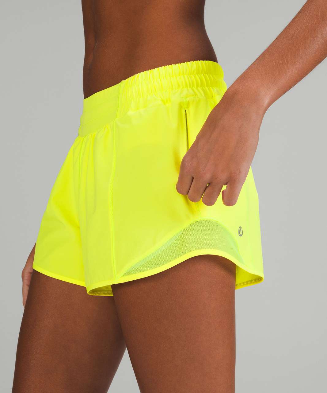 Lululemon Hotty Hot Low-Rise Lined Short 4 - Electric Lemon