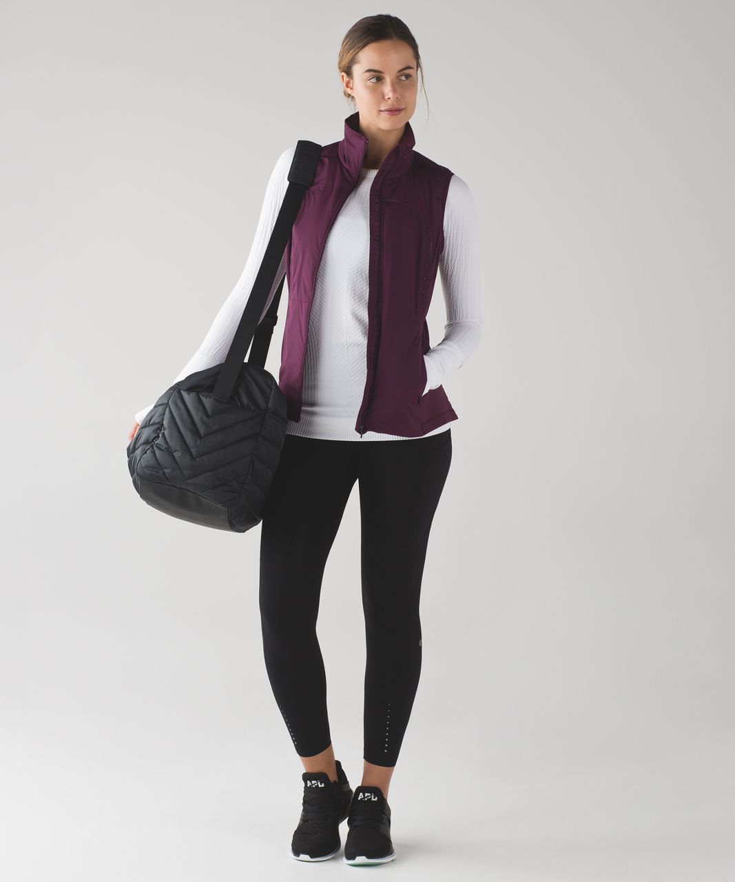 NEW LULULEMON Run For Cold Vest 4 Plum Primaloft