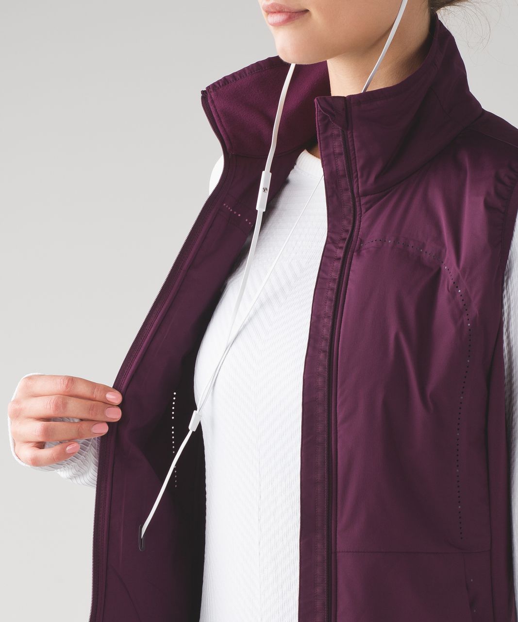 Lululemon Run For Cold Jacket - Plum - lulu fanatics