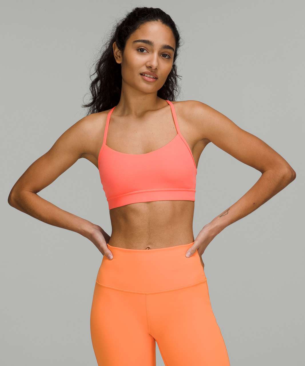 Lululemon Flow Y Nulu Bra *Light Support, A–C Cups - Raspberry