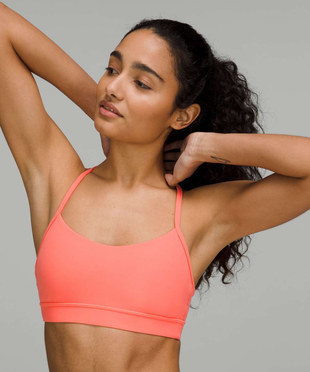 Lululemon Flow Y Bra IV - Zing Pink Light - lulu fanatics