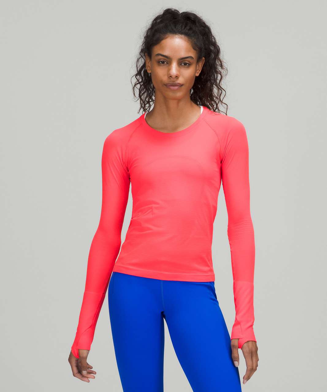 NEW Women Lululemon Swiftly Tech Long Sleeve 2.0 Larkspur/True