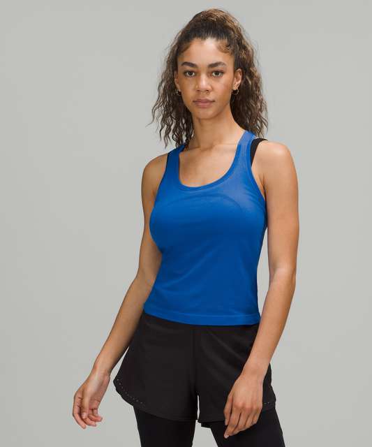 Lululemon Swiftly Tech Racerback - Blazer Blue / Black - lulu fanatics