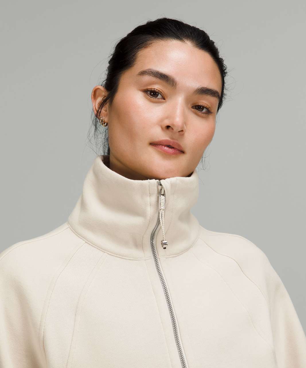 Lululemon Scuba Oversized Funnel Neck Half-Zip - White Opal - lulu