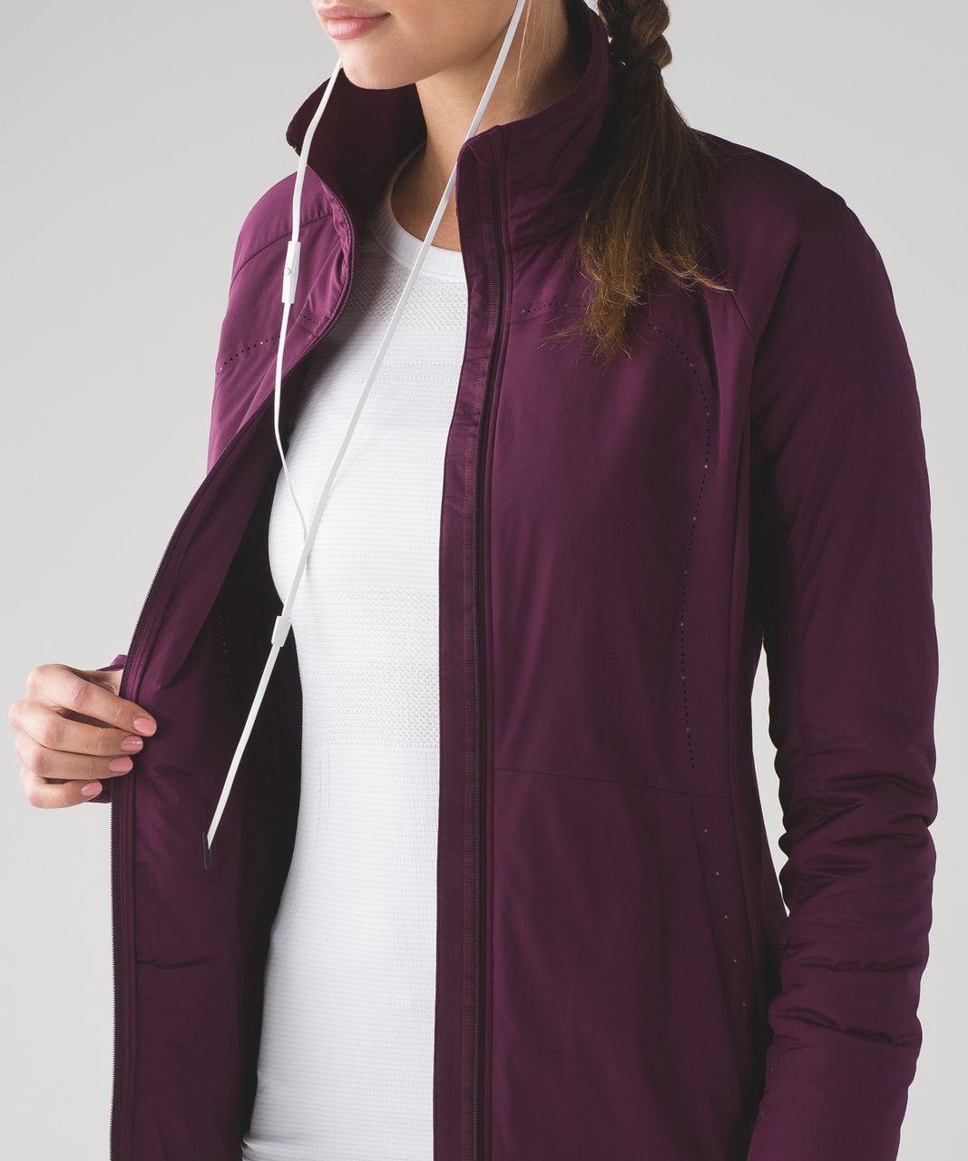 NEW LULULEMON Run For Cold Vest 4 Plum Primaloft