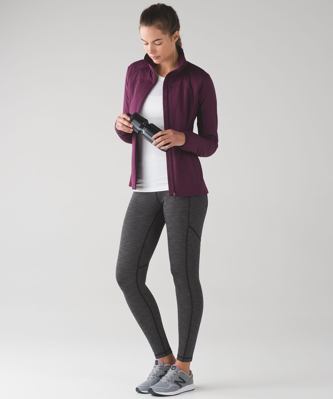 Lululemon Run For Cold Jacket - Plum - lulu fanatics