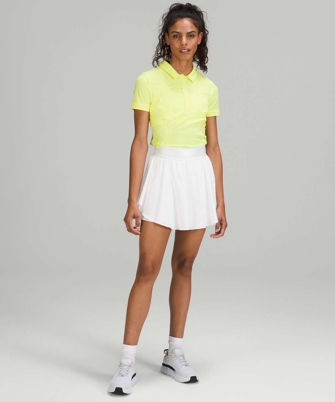 Lululemon Quick-Drying Short Sleeve Polo Shirt - Electric Lemon