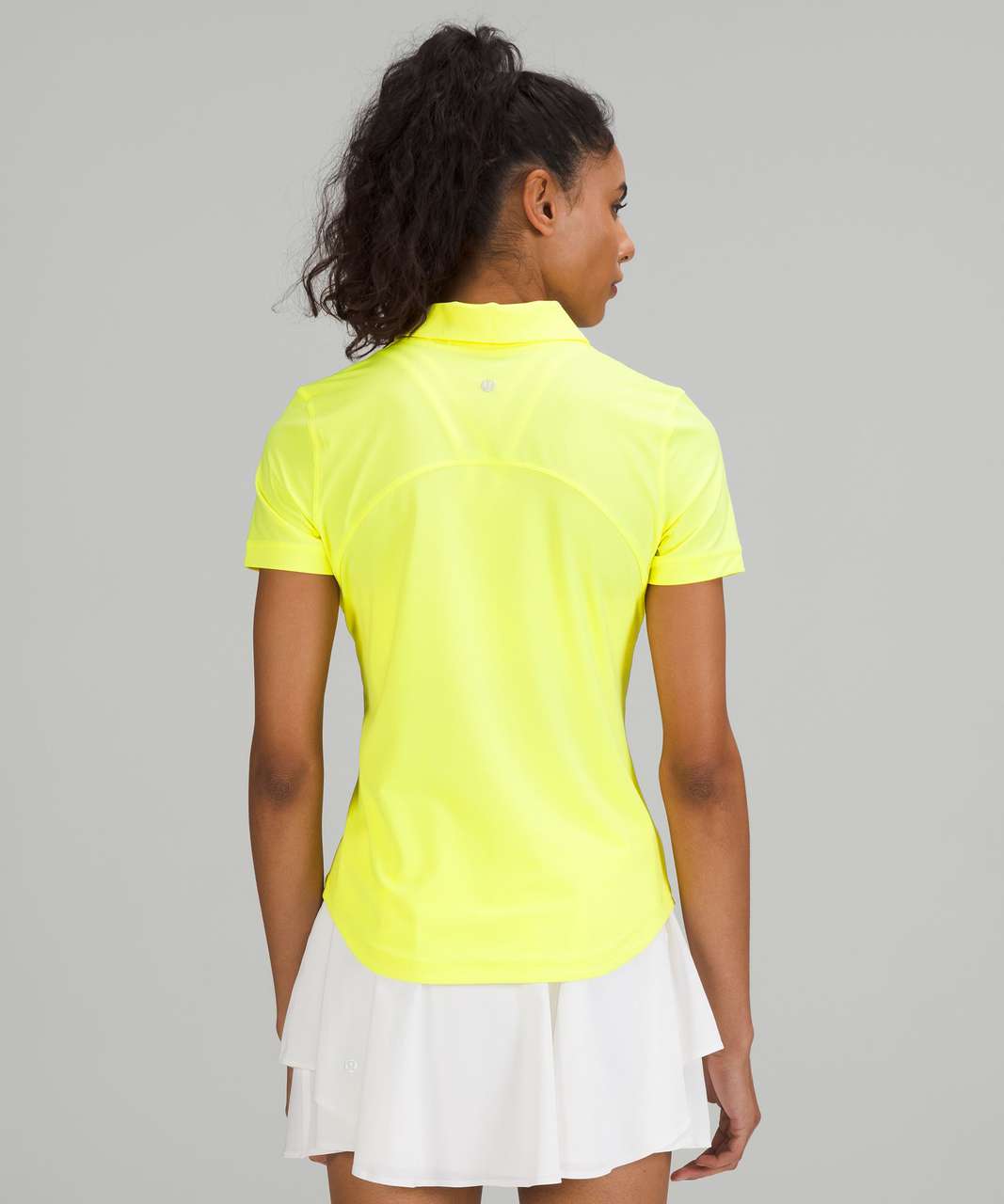 Lululemon Quick-Drying Short Sleeve Polo Shirt - Electric Lemon