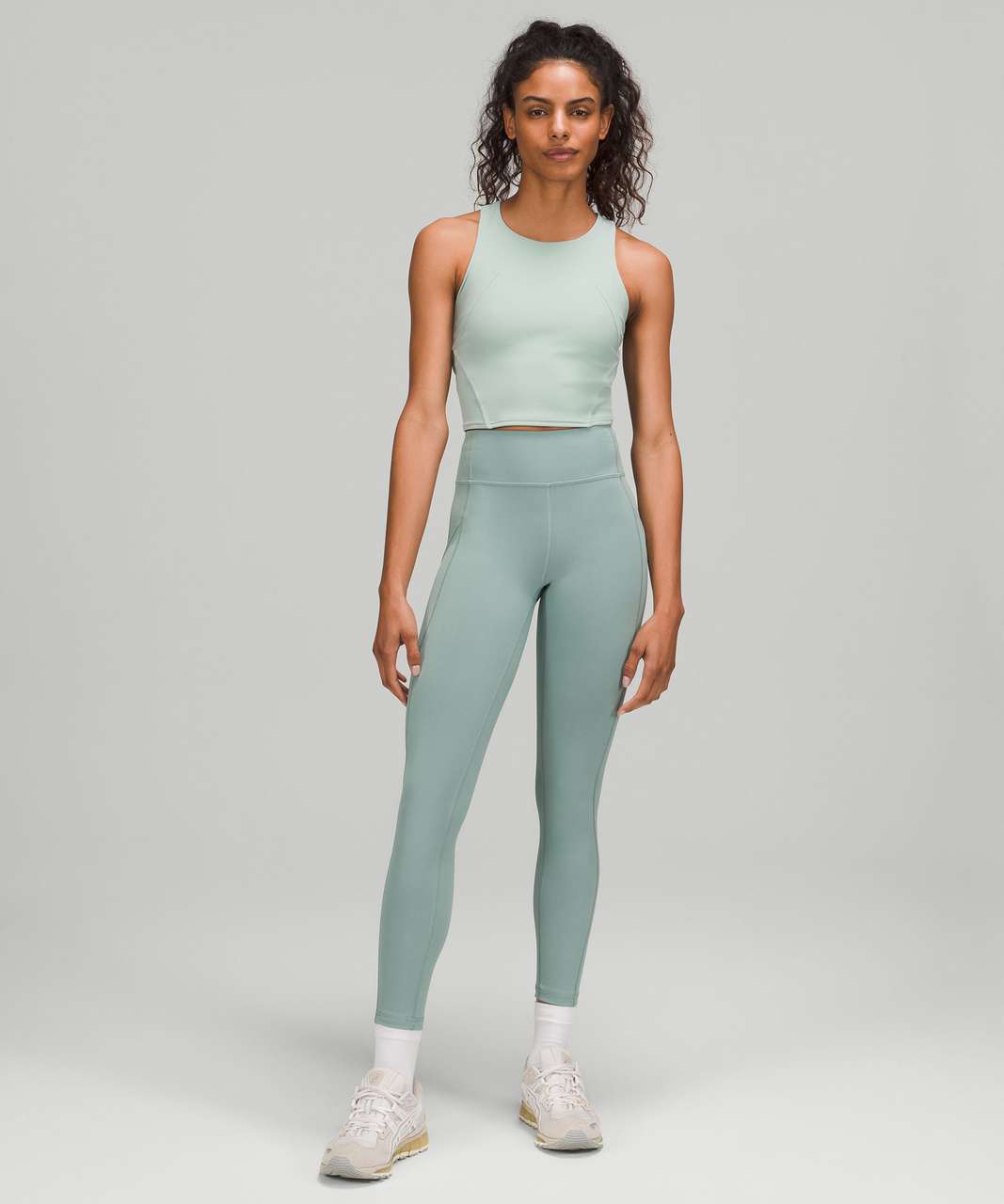 Lululemon Tidewater Teal Camo set! Invigorate crops & Wundertrain