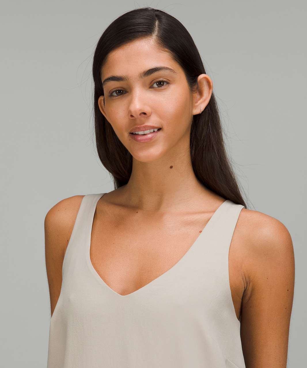 Lululemon V-Neck Midi Dress - Raw Linen