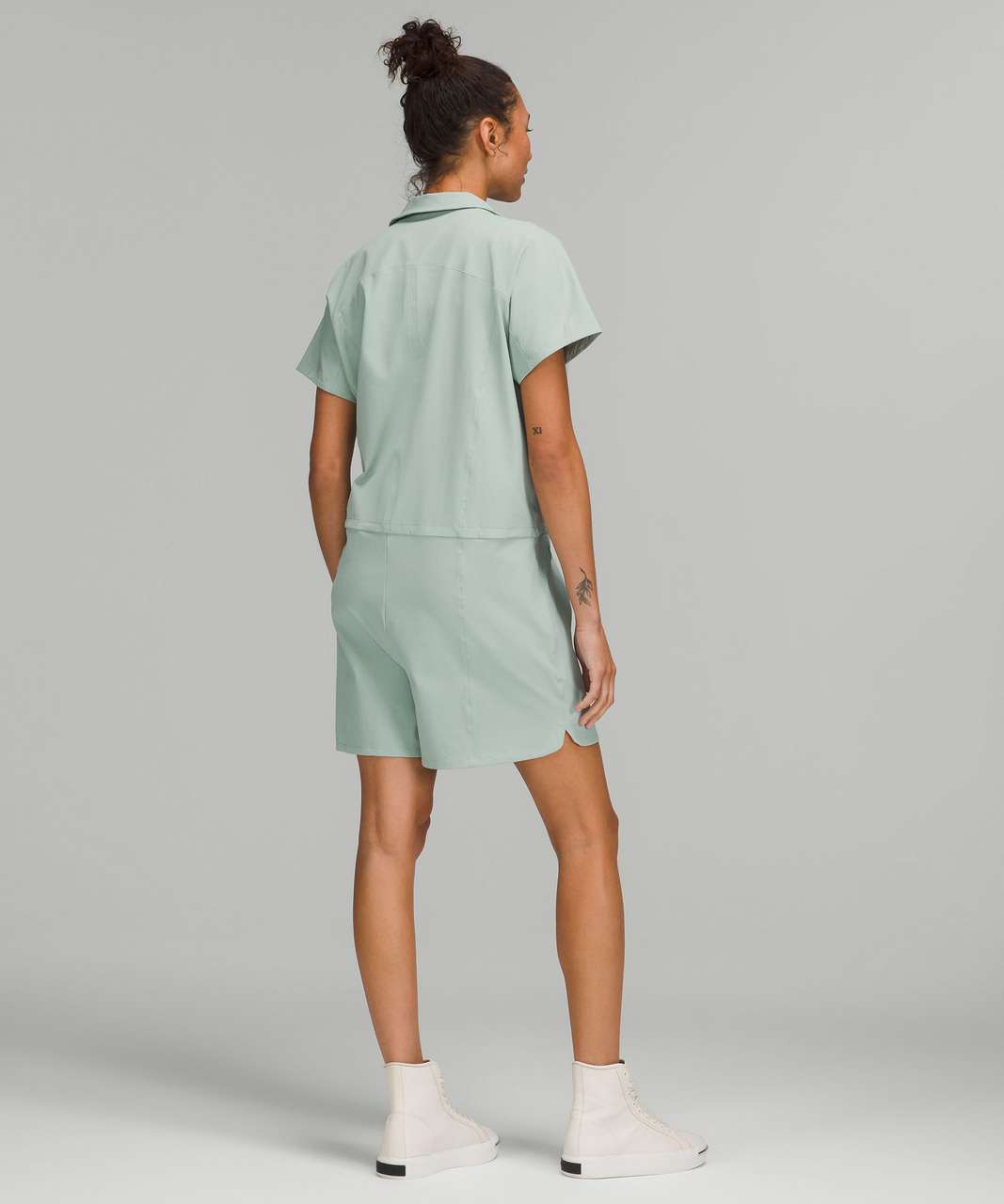 Lululemon Stretch Rib Pocketed Romper - Trench - lulu fanatics