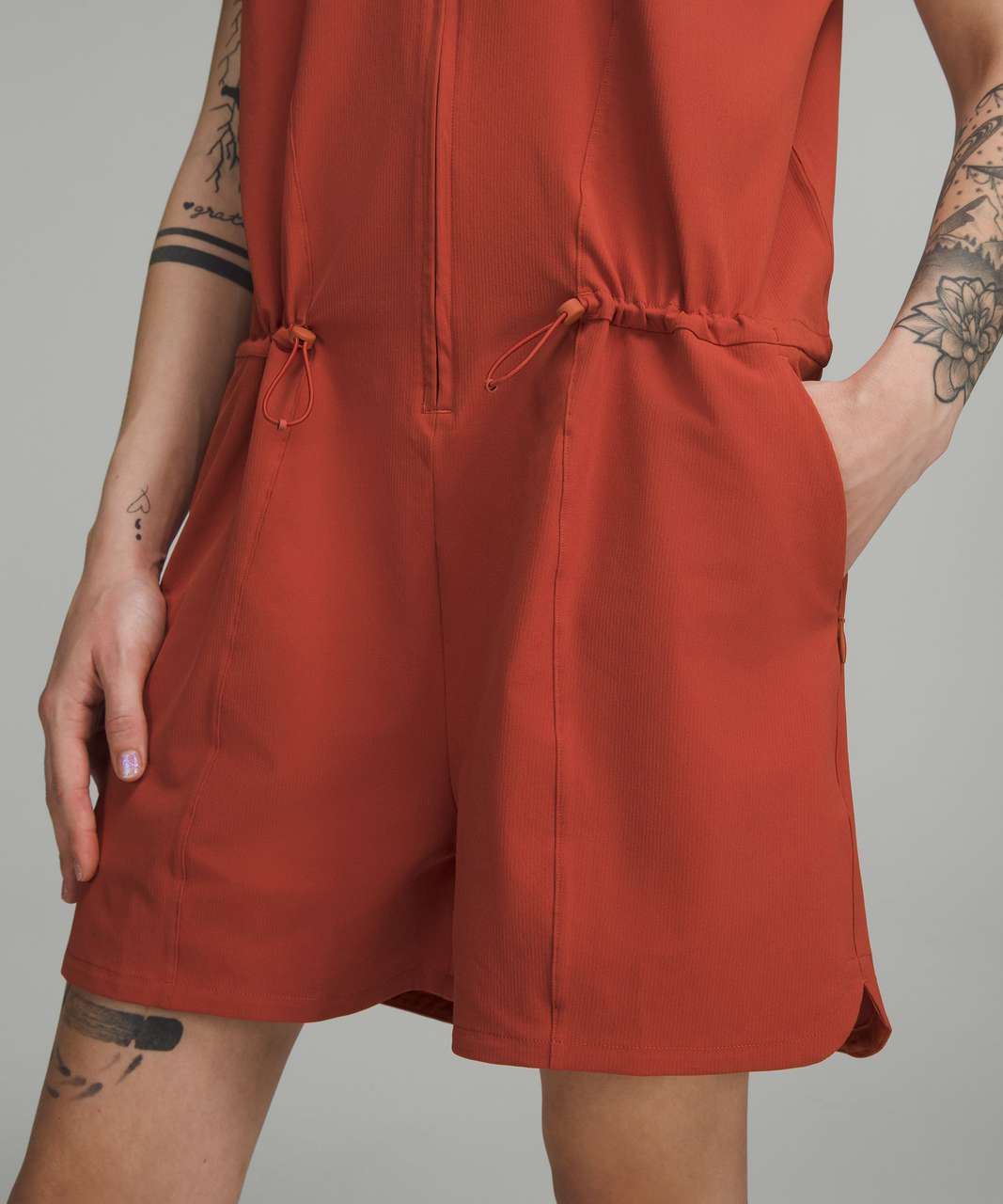 Lululemon Stretch Rib Pocketed Romper - Trench - lulu fanatics