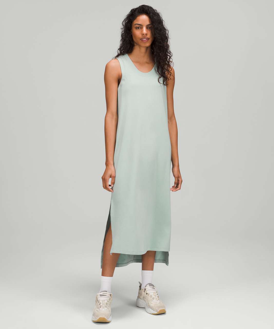 Lululemon All Yours Tank Maxi Dress - Silver Blue - lulu fanatics