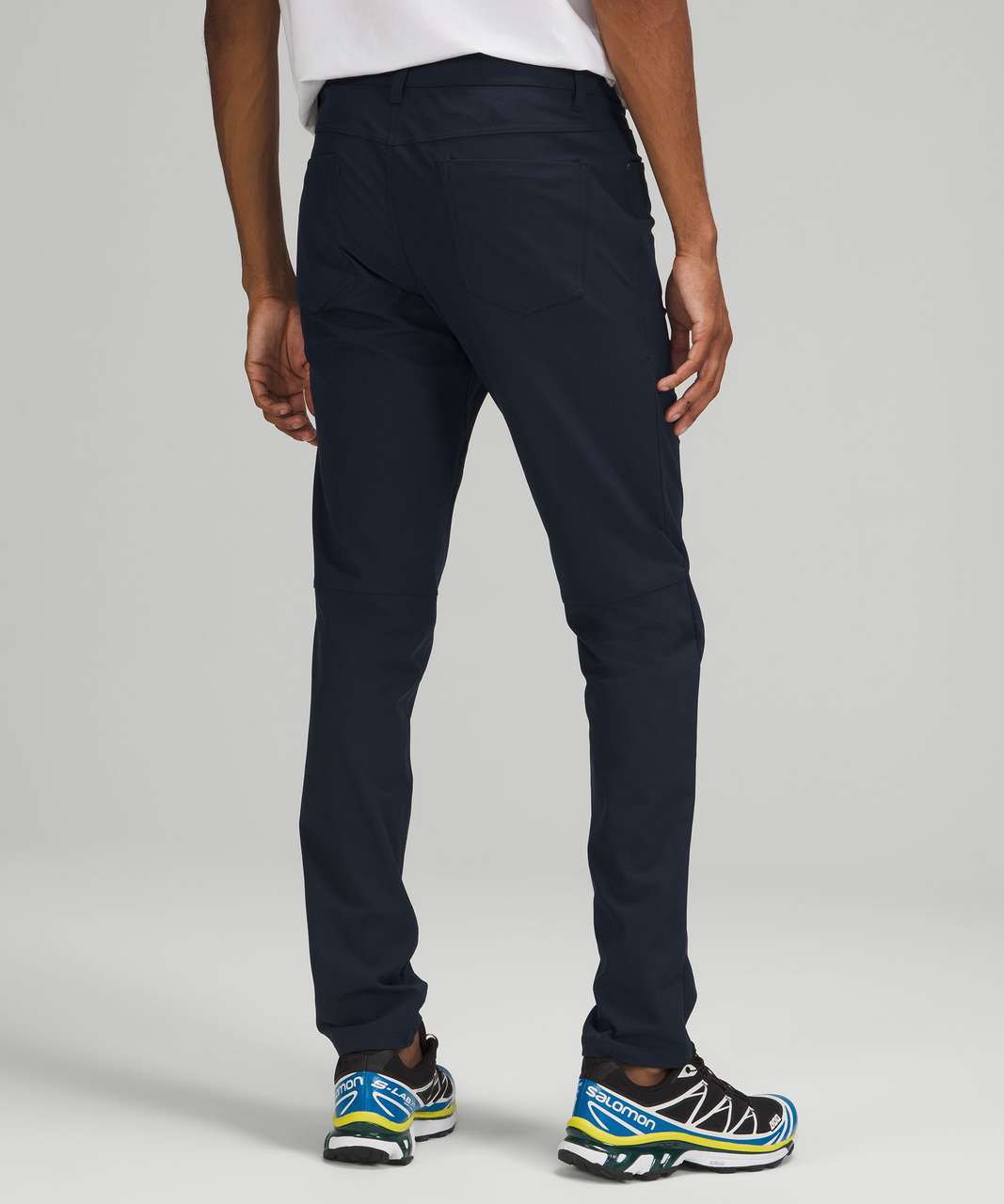 Lululemon 36 x 33 Navy Blue Straight Warpstreme Mens Dress Pants