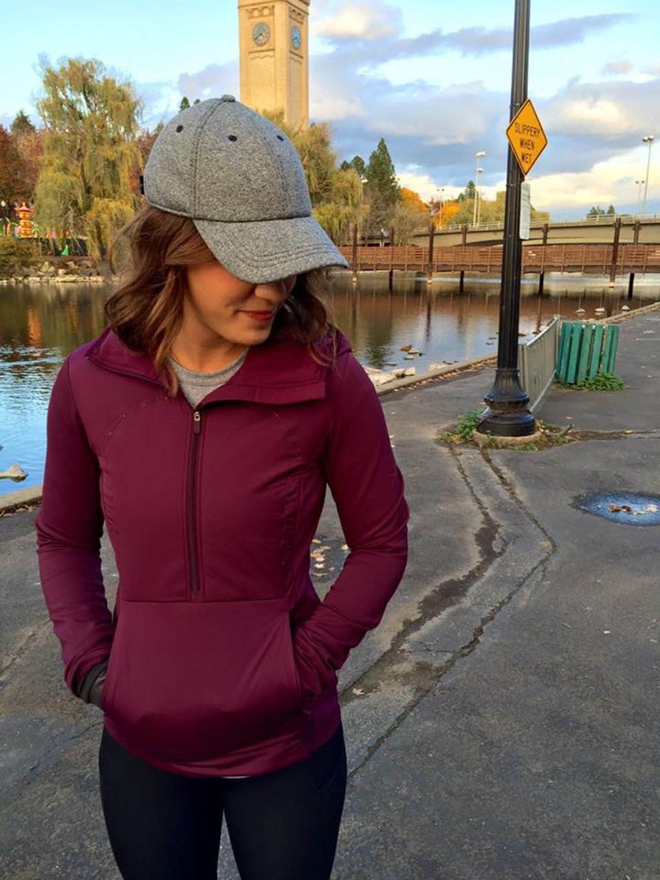 Lululemon Run For Cold Pullover - Plum