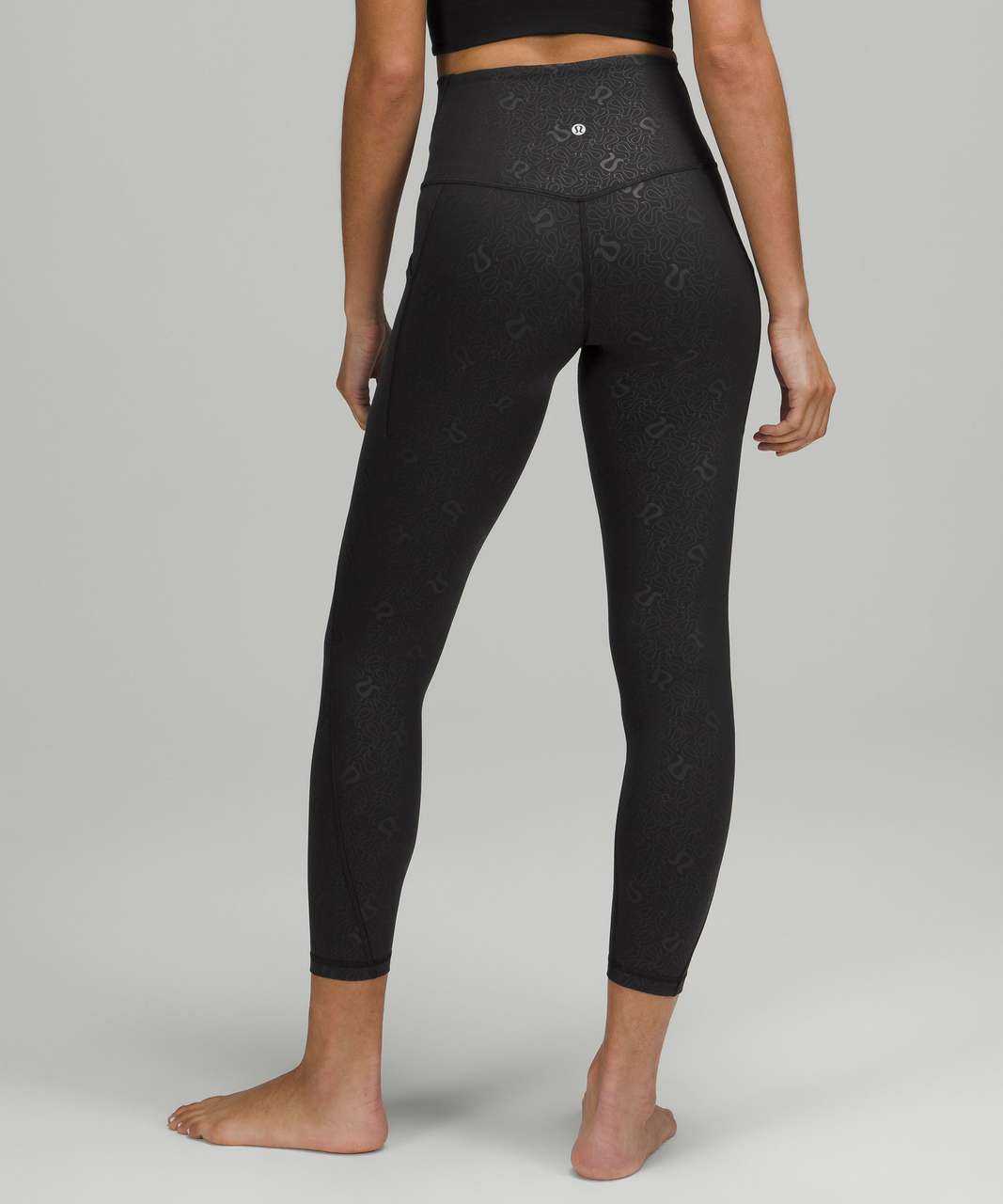 Lululemon Align Pant II 25 - Code Emboss Black - lulu fanatics