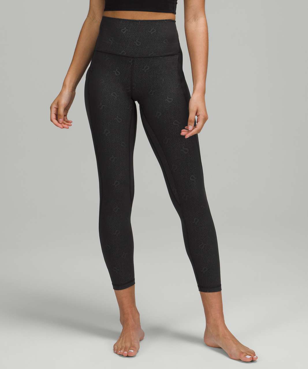 Lululemon Align High-Rise Pant with Pockets 25" - Yogo Emboss Black