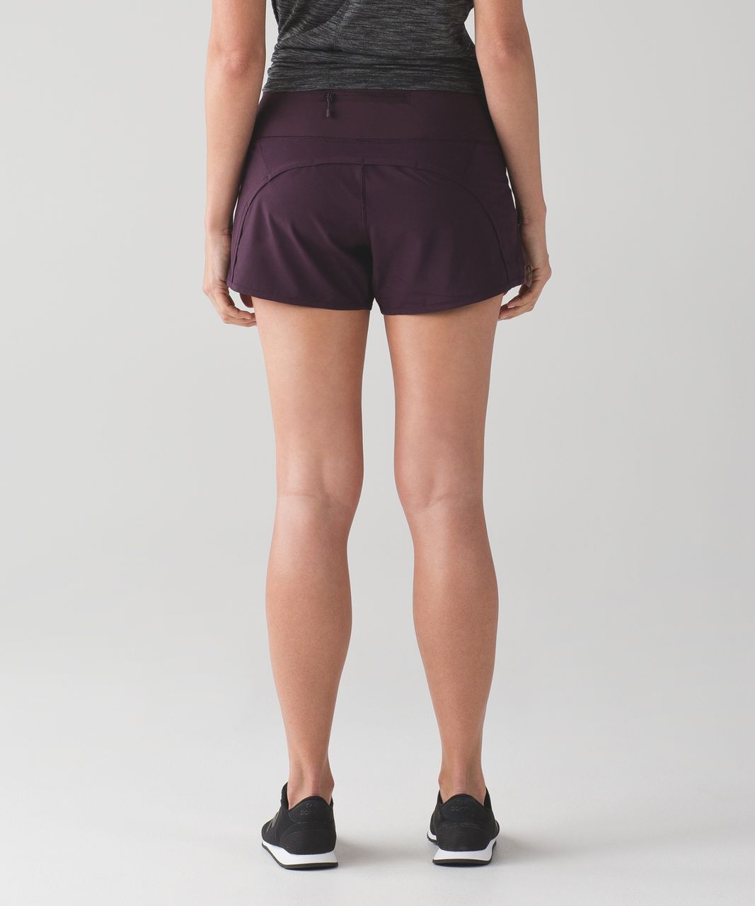 Lululemon Run Times Short (4-way Stretch 4") - Black Cherry