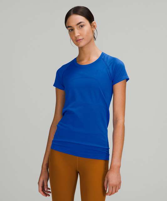 Lululemon Swiftly Tech Short Sleeve Shirt 2.0 - Powder Blue / Powder Blue -  lulu fanatics
