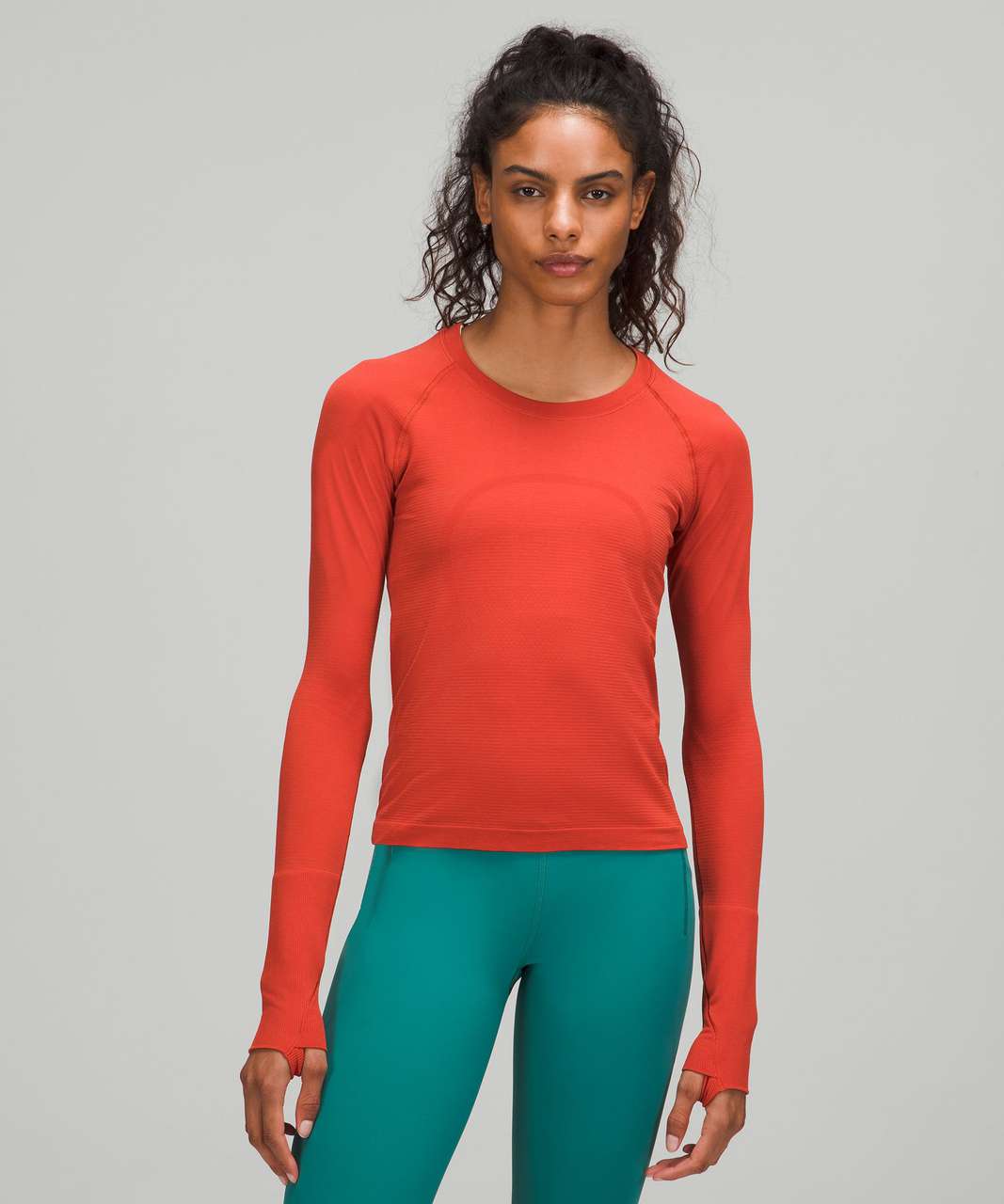 Swiftly Tech Long Sleeve 2.0 curated on LTK  Lululemon outfits, Long  sleeve workout top, Lululemon shorts outfit