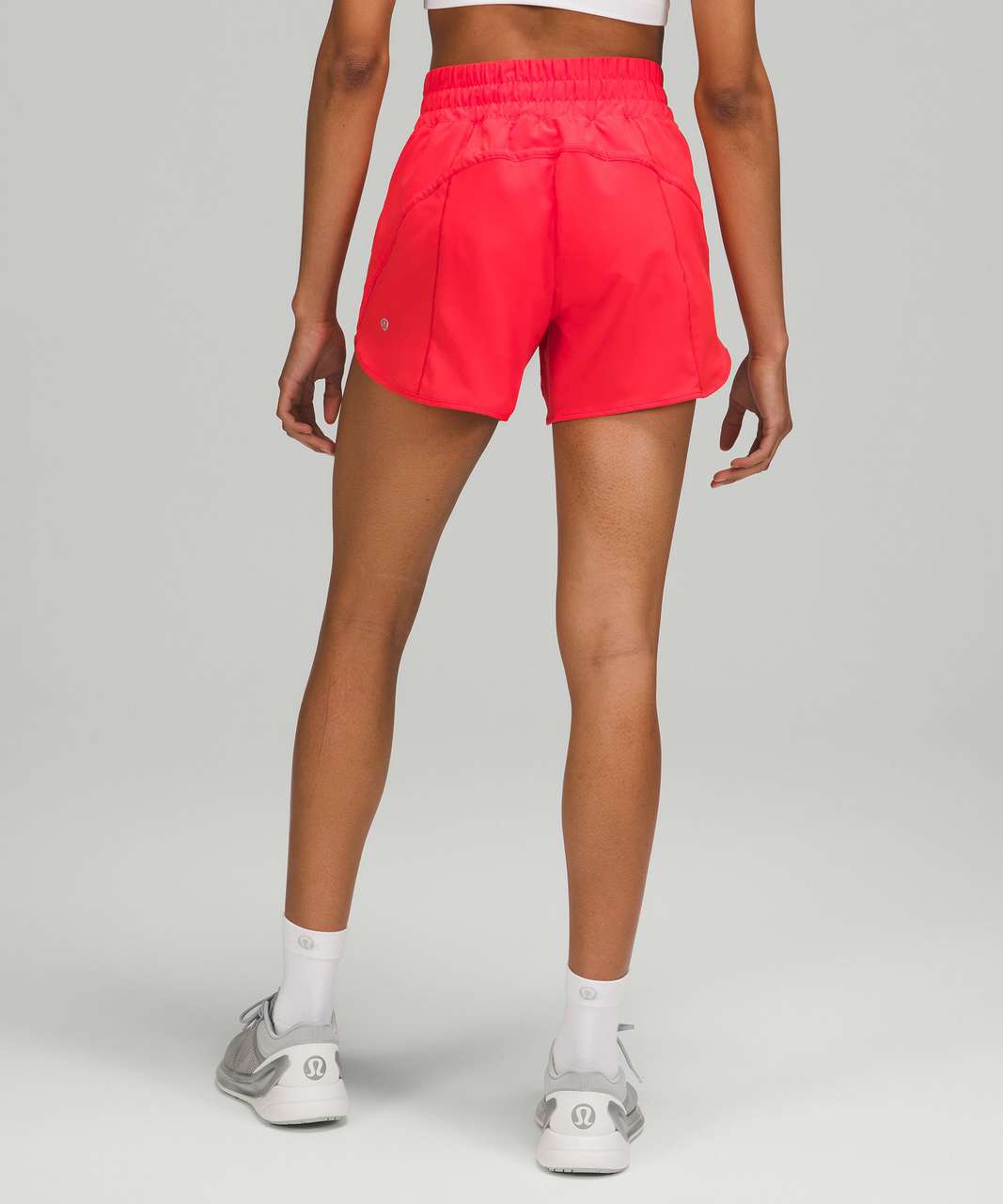 Lululemon Track That Mid-Rise Lined Short 5" - Love Red