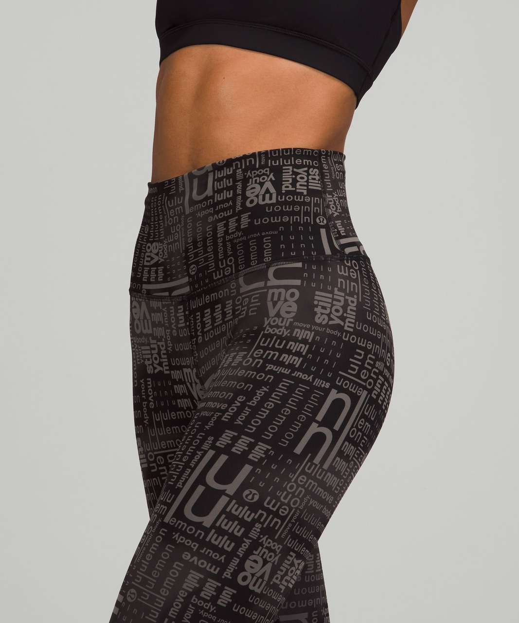 Lululemon Wunder Train High-Rise Crop 23" - Lululemon Ombre Black Multi