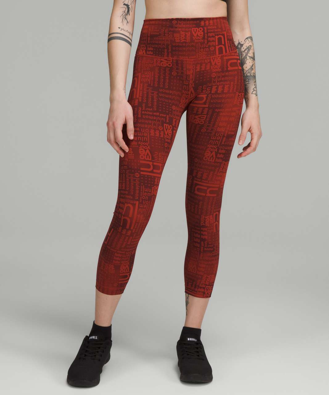 Lululemon Align V-Waist Crop 23 - Pomegranate - lulu fanatics