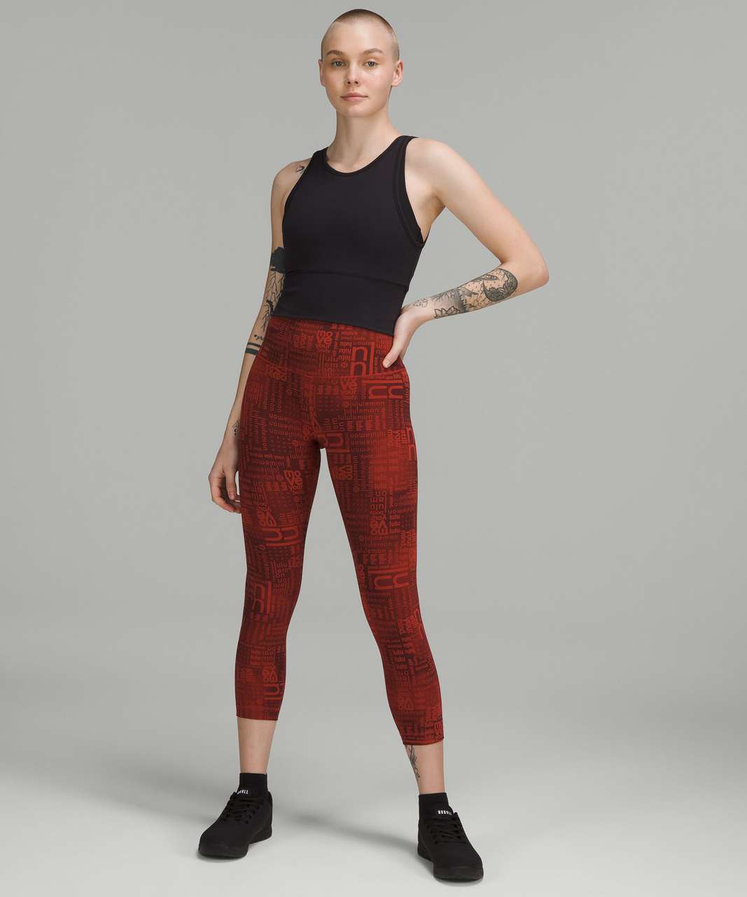 Lululemon Wunder Train High-Rise Crop 23" - Lululemon Ombre Red Multi