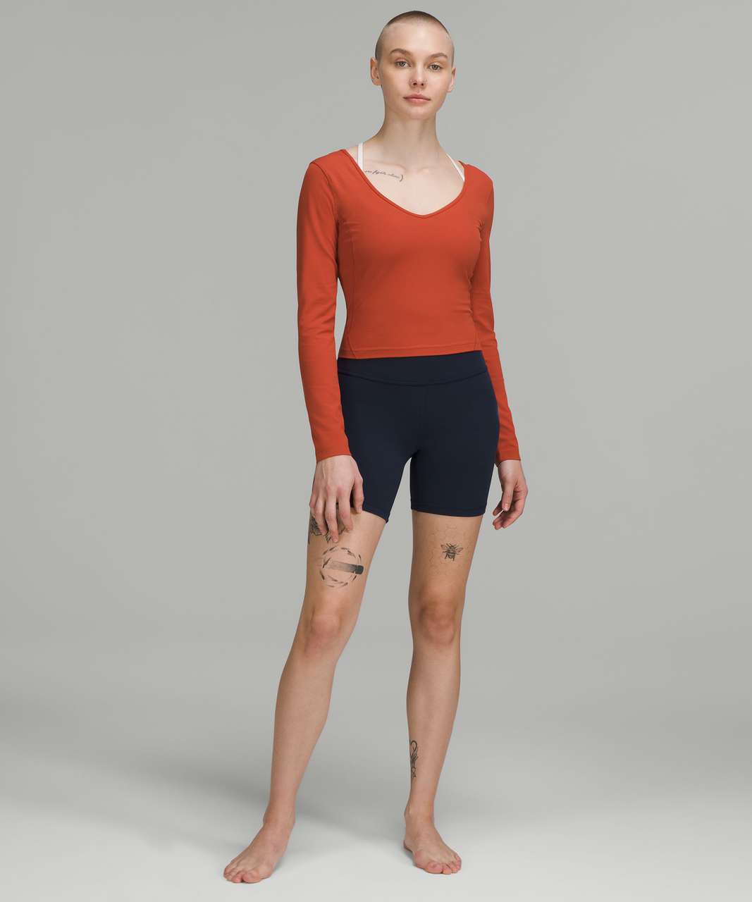 LULULEMON Align Long Sleeve Shirt Nulu Yoga Top in Cayenne NWT $78 sz 10