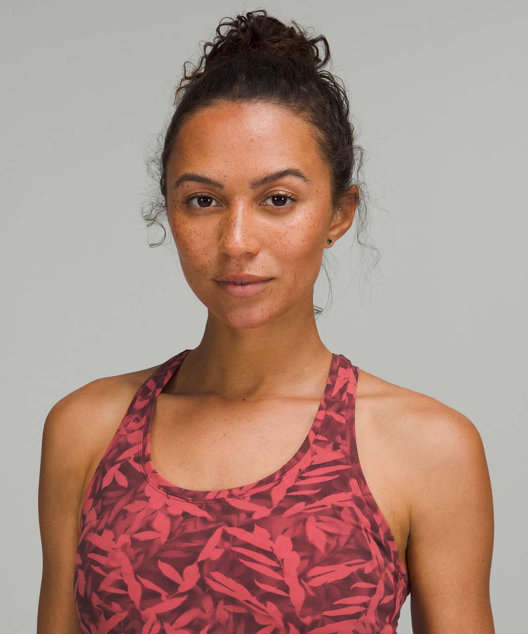 Lululemon Cool Racerback Short Tank Top *Nulu - Spray Leaf Fireside Red Multi