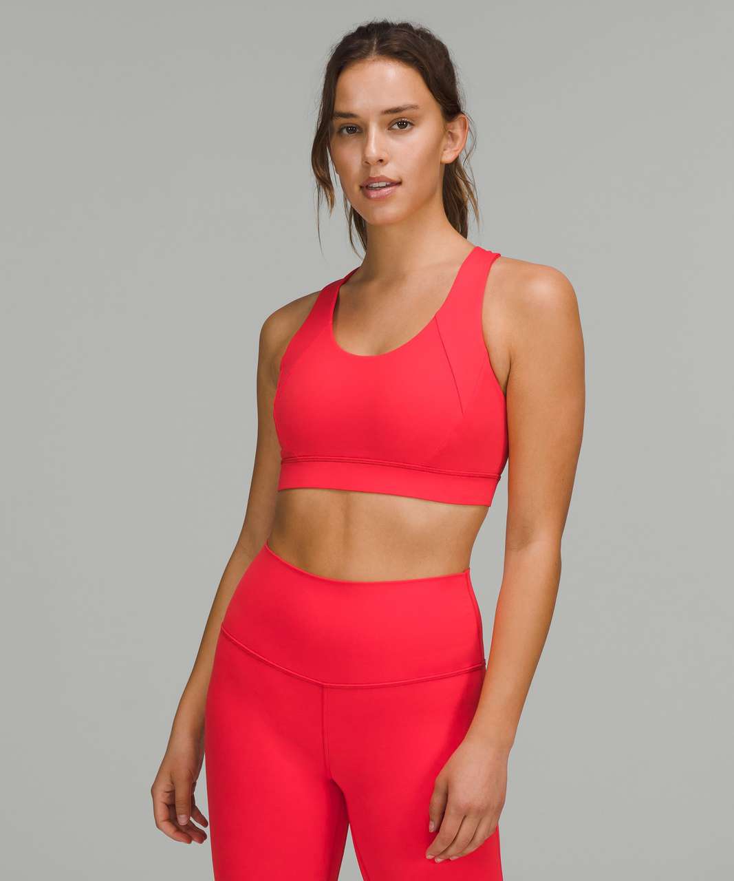 Lululemon Run Times Bra High Support, B-g Cups - Red