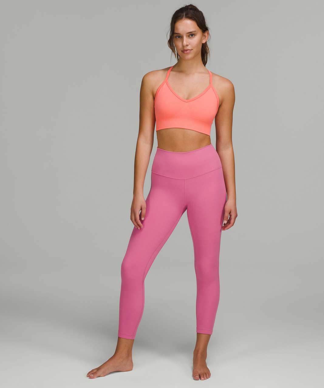 Lululemon Ebb to Street Bra *Light Support, C/D Cup - Raspberry Cream -  lulu fanatics