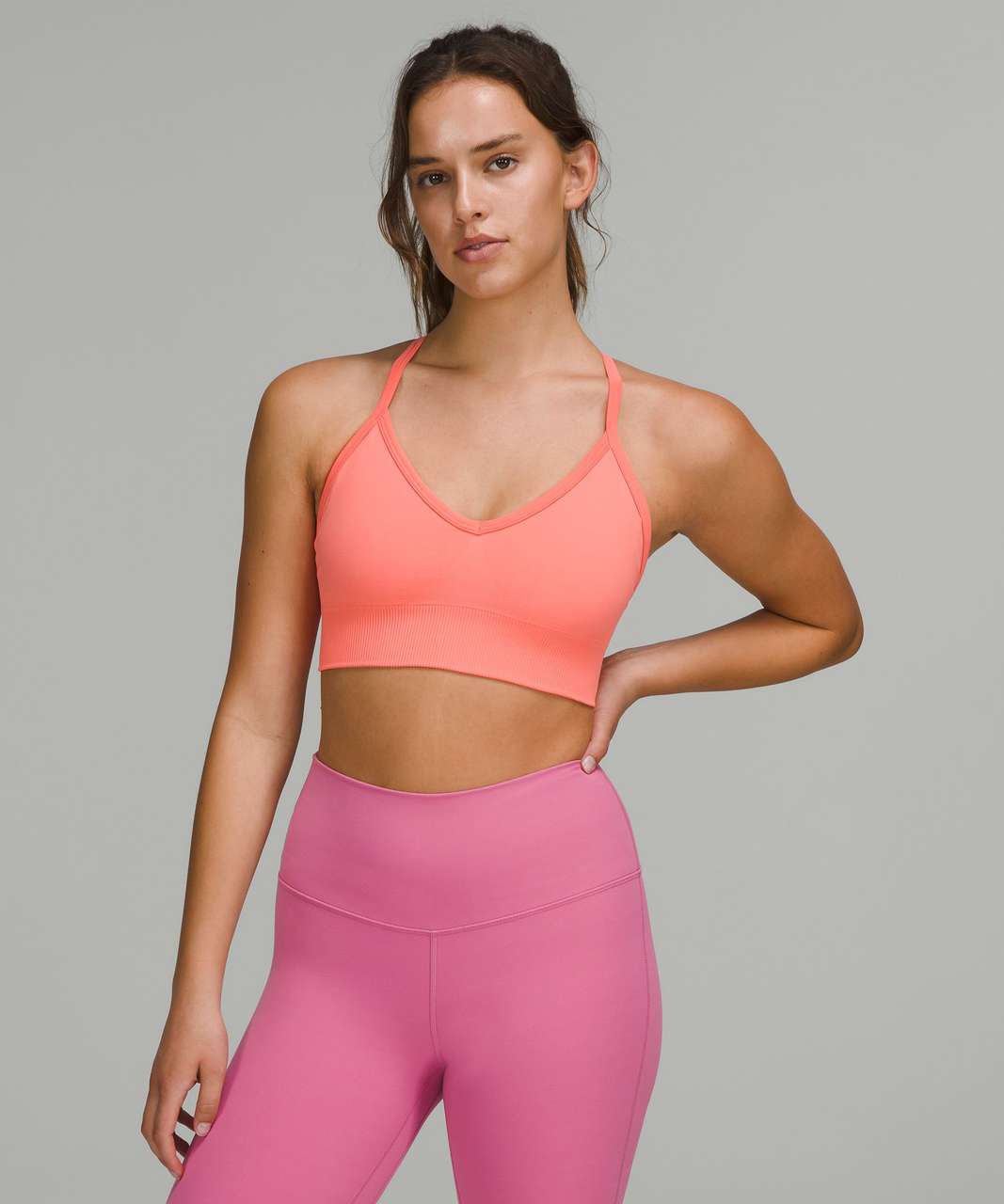 Lululemon Ebb to Street Bra *Light Support, C/D Cup - Raspberry Cream