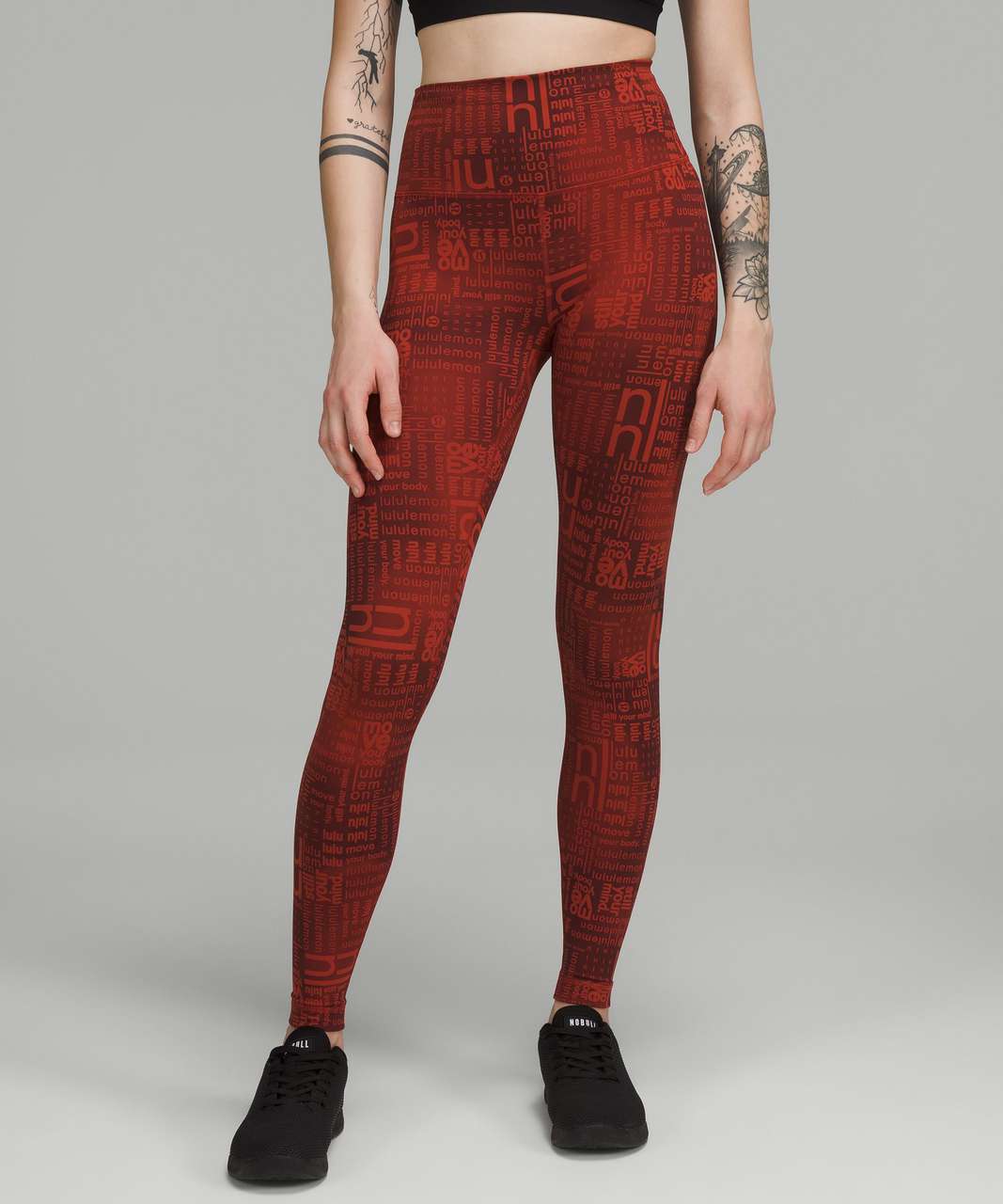 Lululemon Wunder Train High-Rise Tight 28 - Lululemon Ombre Red