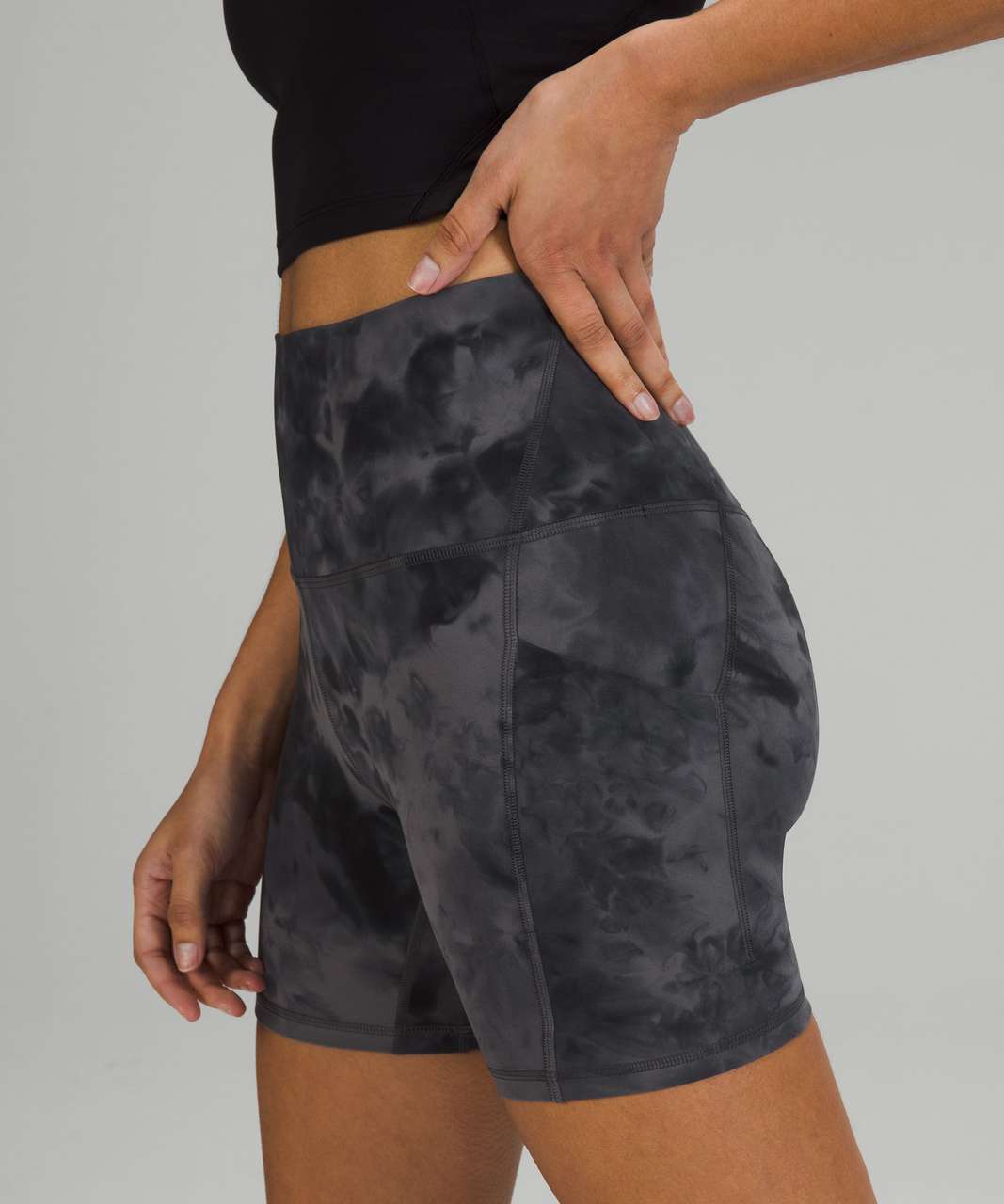 Lululemon Align Short 8 *Diamond Dye - Diamond Dye Pitch Grey Graphite Grey  - lulu fanatics