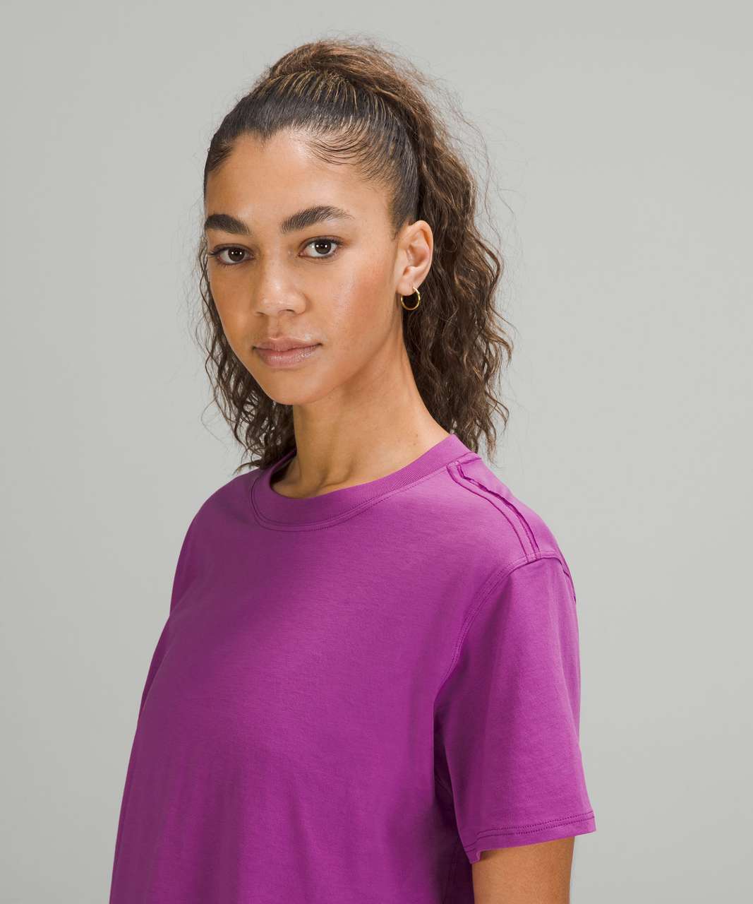 Lululemon All Yours Cotton T-Shirt - Vivid Plum